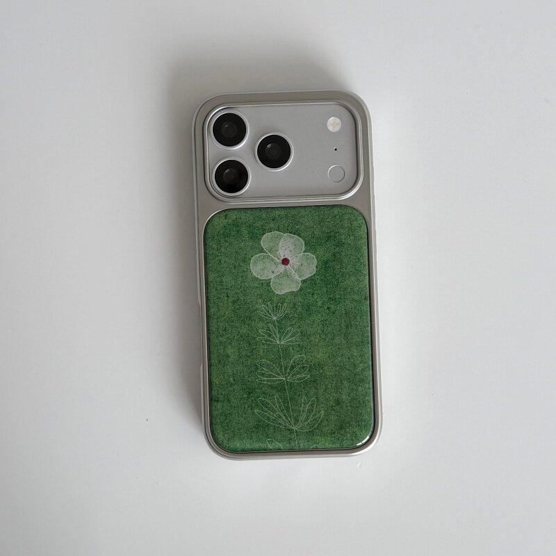 Phone Cases Drop Proof - İlkbahar Yeşil Çiçek Yağlıboya Tarzı Telefon