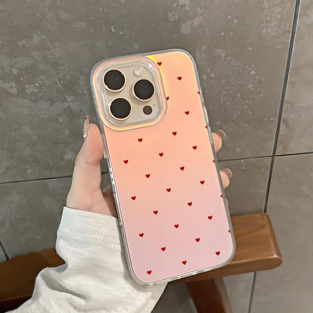 Phone Cases Japan - Japon Kore Şeker Renkli Kalp Telefon