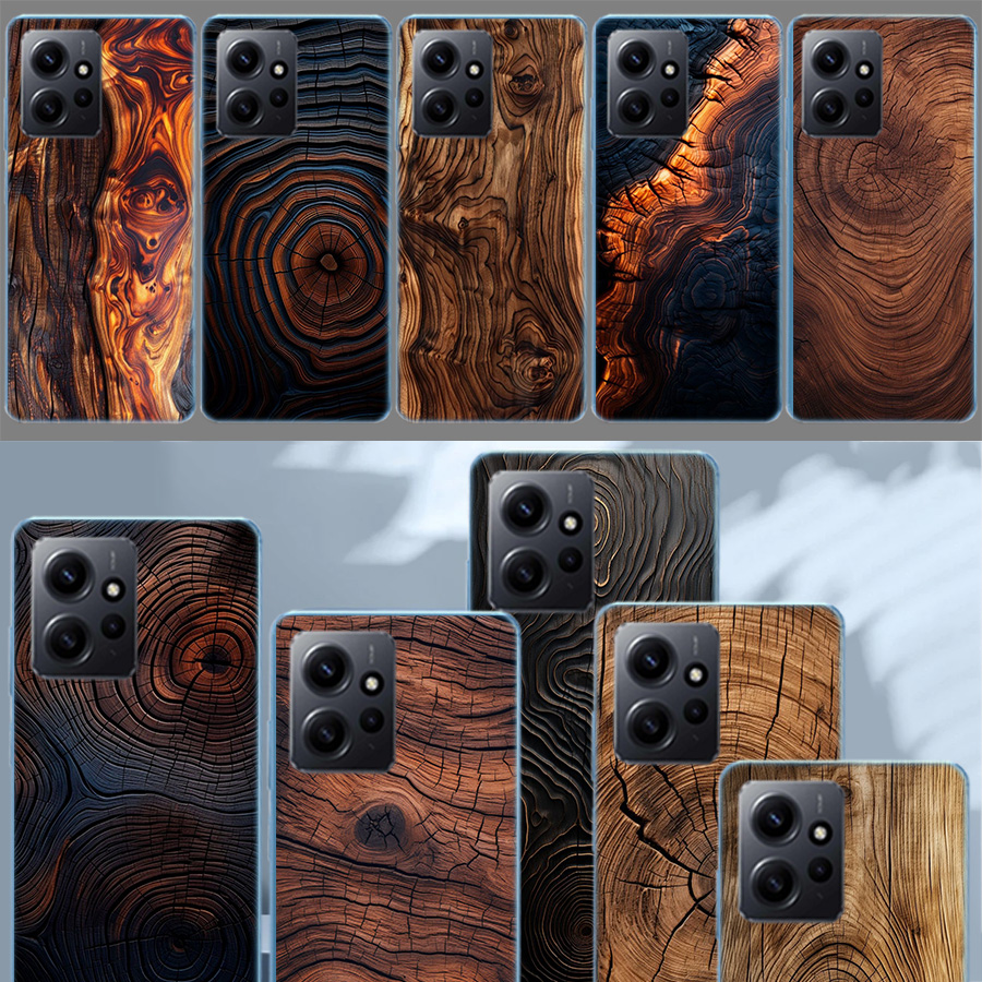 Phone Cases Com - Ahşap Dokulu Telefon Kılıfı Redmi Note