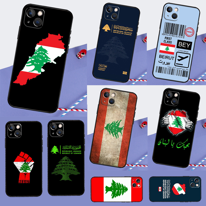 Phone Cases Lebanon - Lübnan bayrağı telefon kılıfı için iPhone