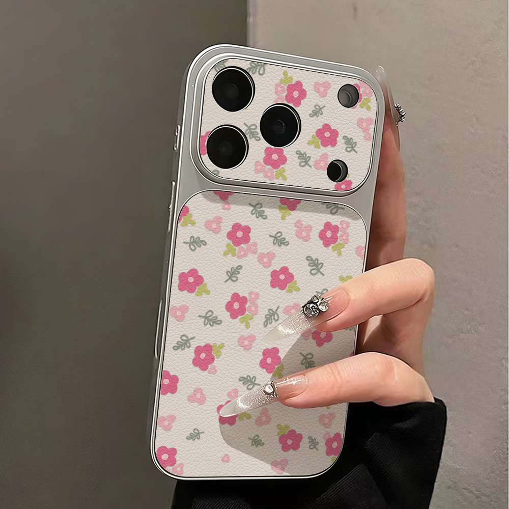 Phone Cases Expensive - Lüks INS Çiçek Desenli Büyük Pencereli