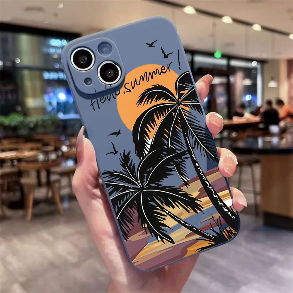 Phone Cases Beach - Retro Plaj Desenli Telefon Kılıfı iPhone