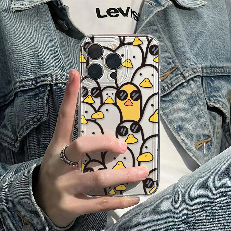 Phone Cases Girls - Sevimli Karikatür Ördek Kılıfı Kızlar İçin