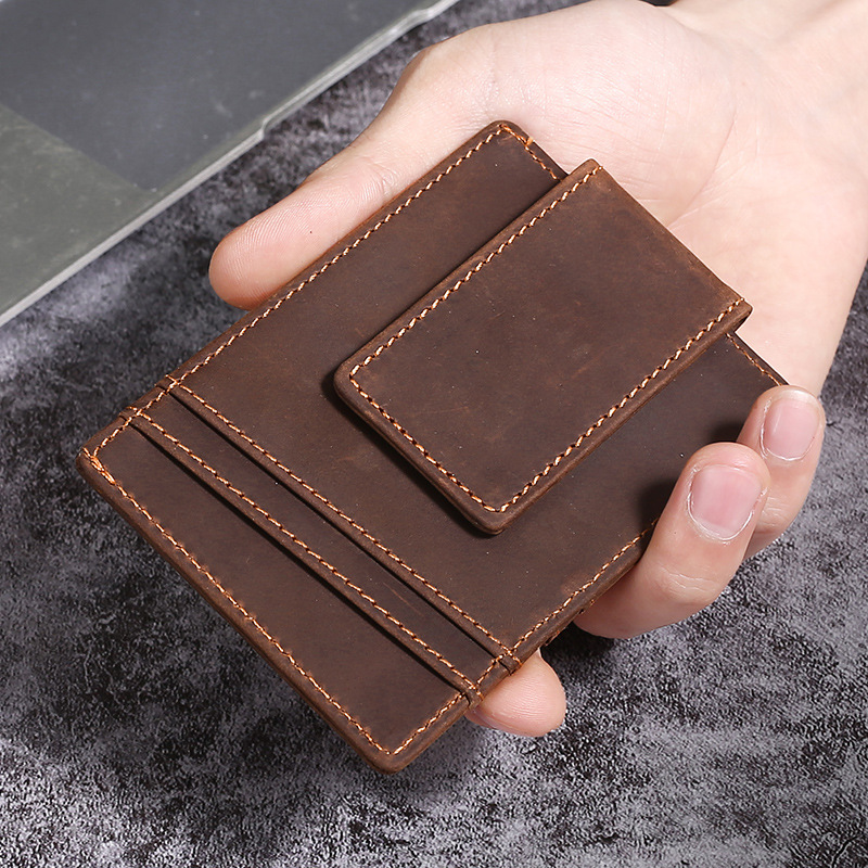 Slim Card Slot Case - Luufan hakiki deri kartlık çanta gerçek