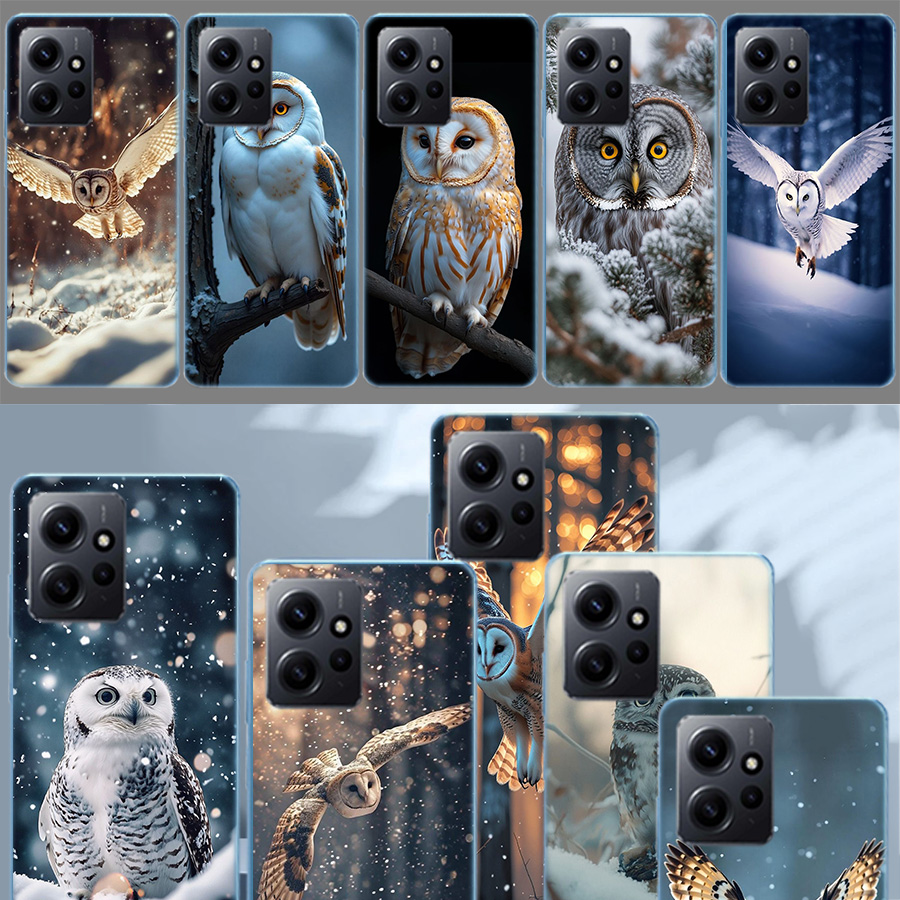Phone Cases Com - Kışlık Baykuş Desenli Redmi Note 14