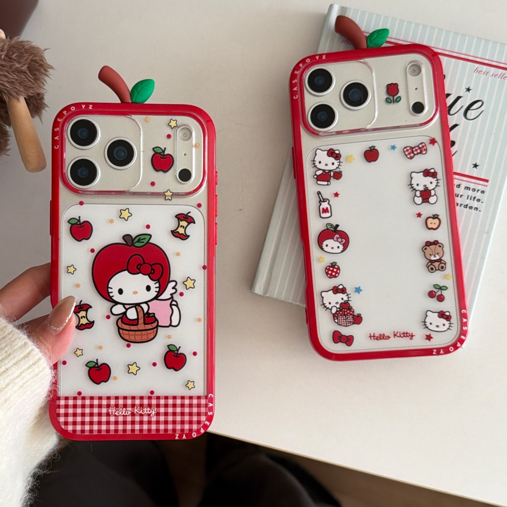 Phone Cases Hello Kitty - Sevimli Sanrio Hello Kitty Kırmızı Elma
