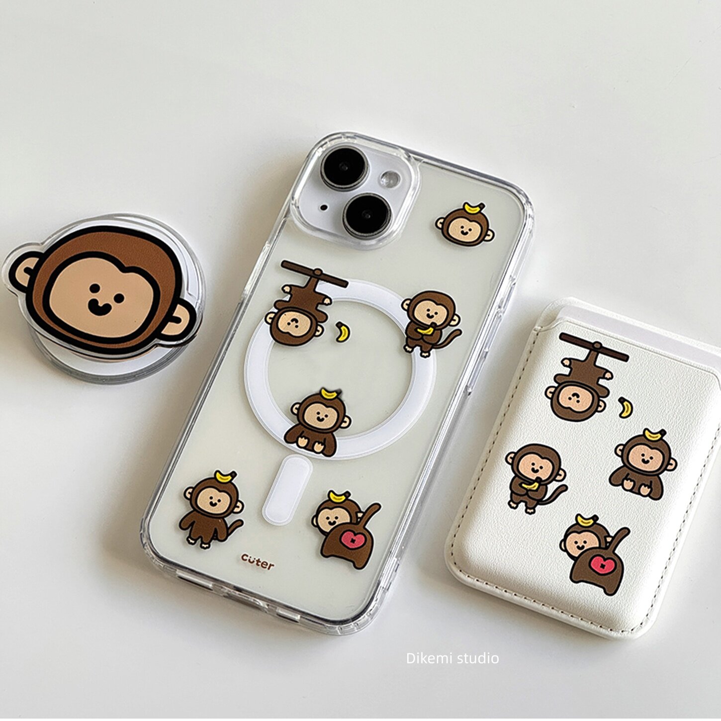Phone Cases Brown - Kahverengi Muz Bebek Maymun Y2K INS
