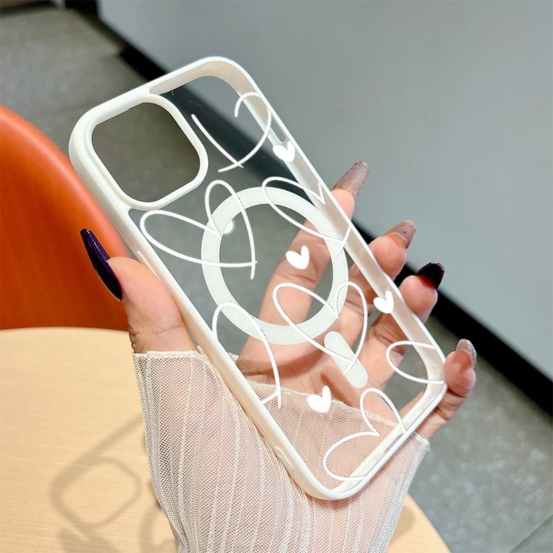 Clear Magsafe Case - PC+TPU Darbeye Dayanıklı Telefon Kılıfı iPhone