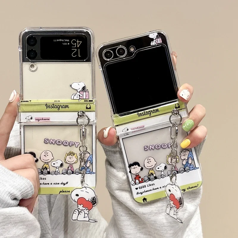 Phone Cases Brown - Sevimli Karikatür Snoopy Charlie Brown Şeffaf