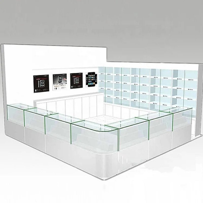 Phone Accessories Design Shop - Niestandardowe szklane gabloty na telefony komórkowe,