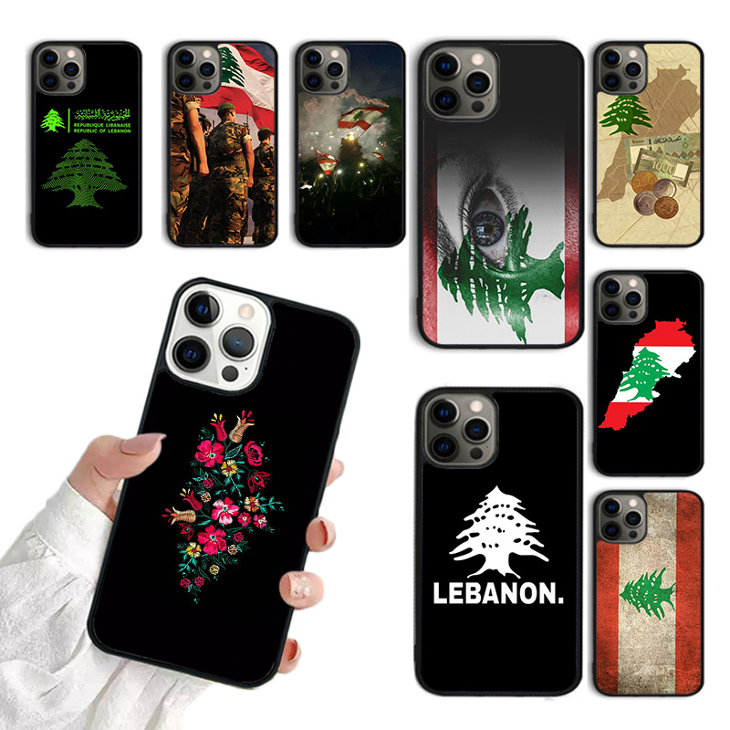 Phone Cases Lebanon - Lübnan bayrağı telefon kılıfı için iPhone