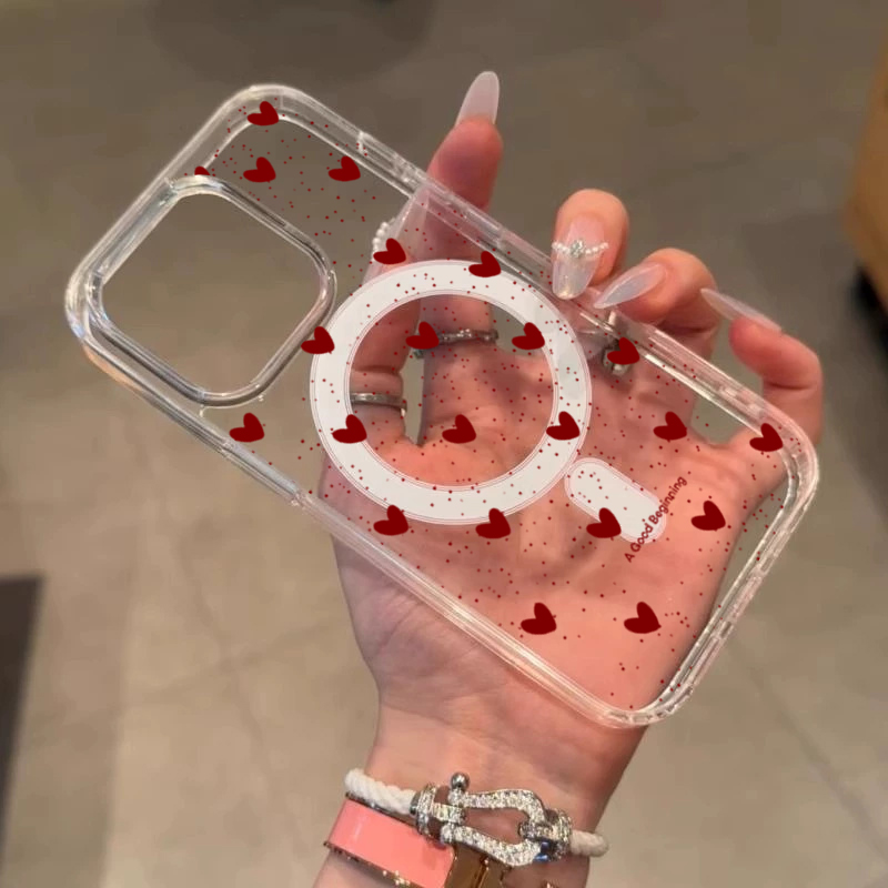 INS Kırmızı Kalp Desenli Seksi - Clear Magsafe Case incelemesi ve fiyatı