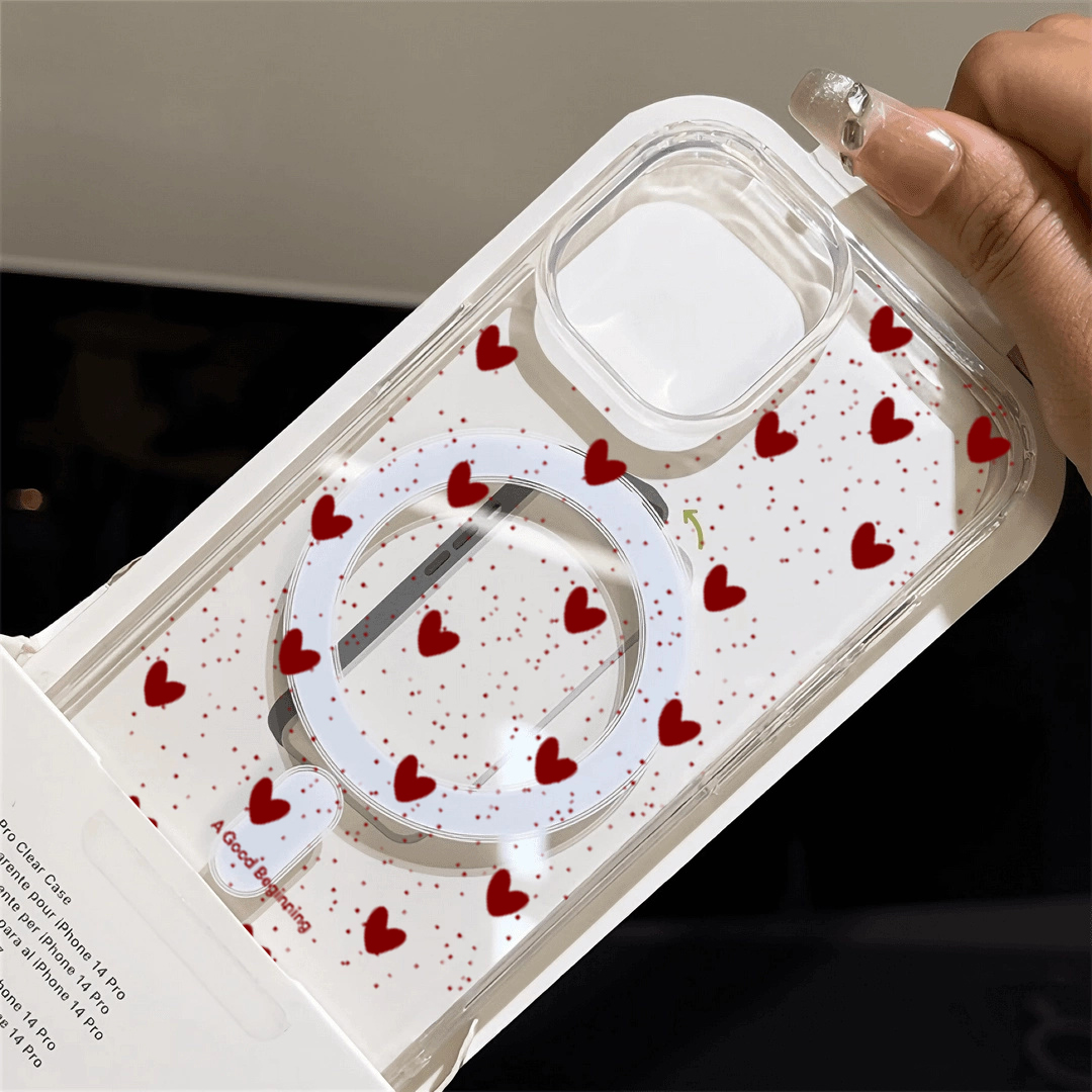 INS Kırmızı Kalp Desenli Seksi - Clear Magsafe Case incelemesi ve fiyatı