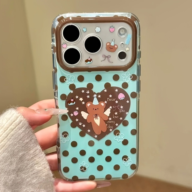 Kahverengi Puantiyeli Kalp Ayı - Phone Cases Brown incelemesi ve fiyatı