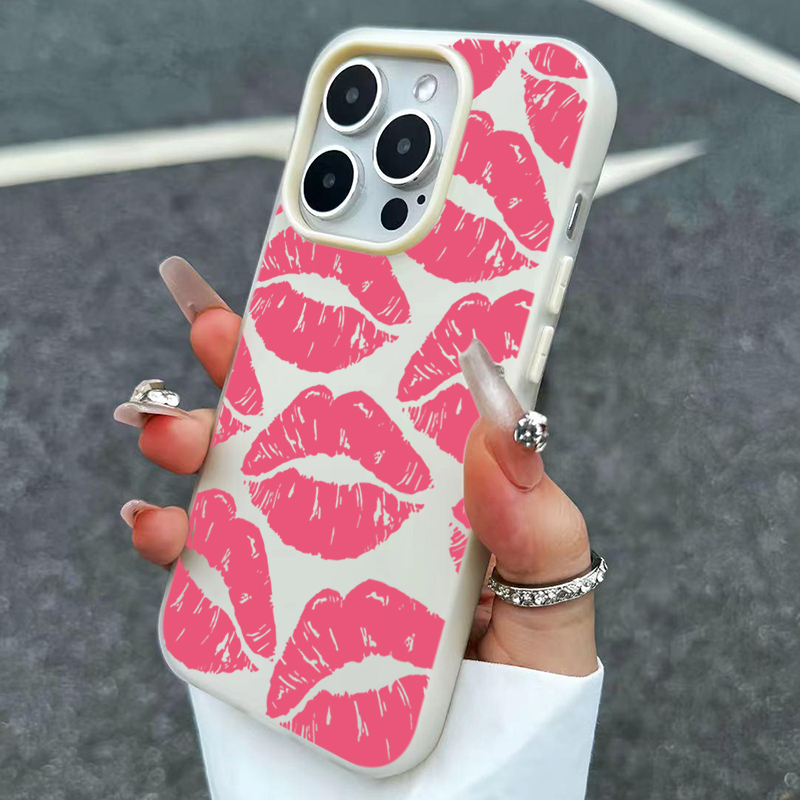 Seksi Kız Pembe Dudak Desenli  - Phone Cases Girls incelemesi ve fiyatı