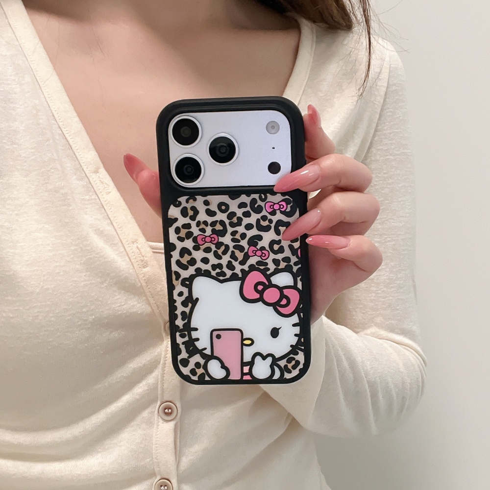 Lüks Deri Dokulu Leopar Desenl - Phone Cases Hello Kitty incelemesi ve fiyatı
