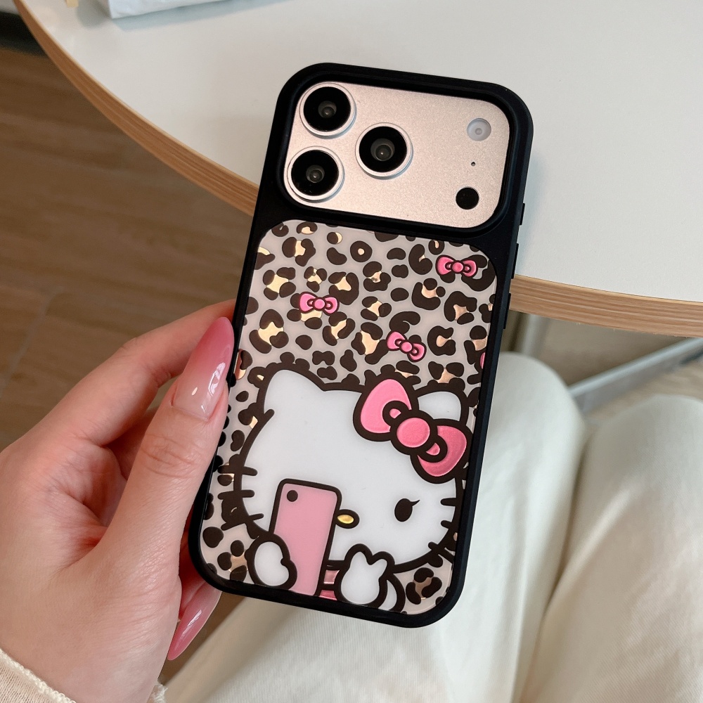Lüks Deri Dokulu Leopar Desenl - Phone Cases Hello Kitty incelemesi ve fiyatı