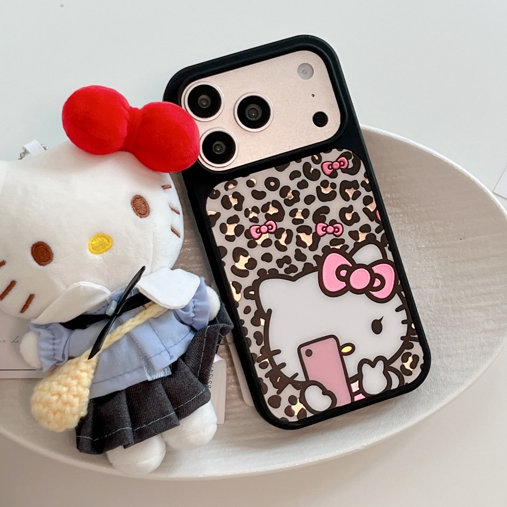 Lüks Deri Dokulu Leopar Desenl - Phone Cases Hello Kitty incelemesi ve fiyatı
