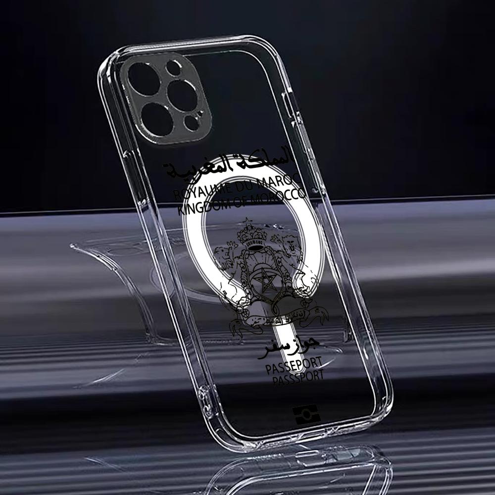 Şık Fas Pasaportu Desenli iPho - Clear Magsafe Case incelemesi ve fiyatı