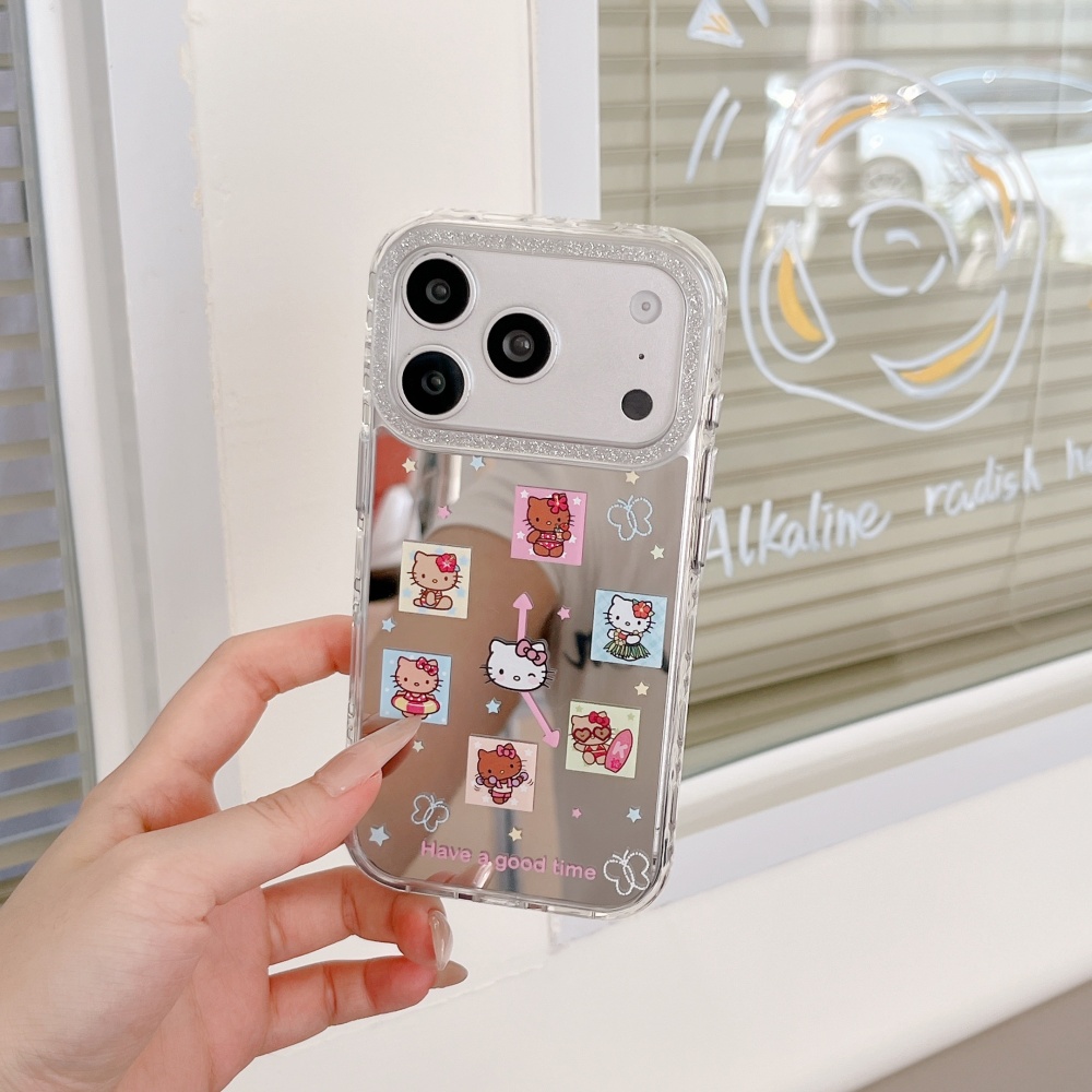 Sevimli Kareli Karikatür Sanri - Phone Cases Hello Kitty incelemesi ve fiyatı
