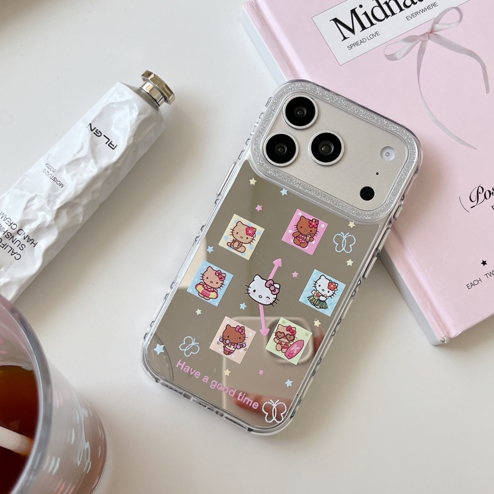 Sevimli Kareli Karikatür Sanri - Phone Cases Hello Kitty incelemesi ve fiyatı