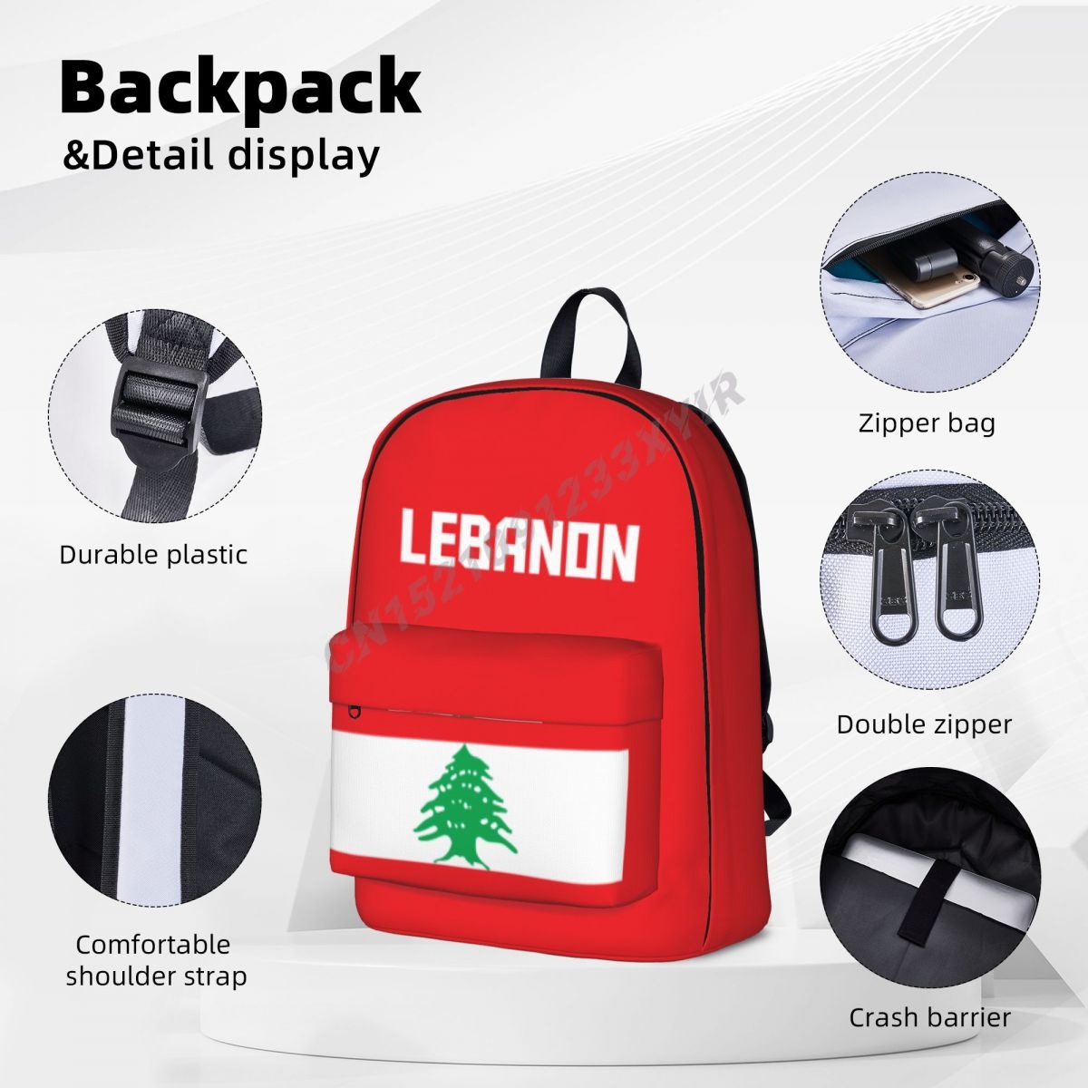 Unisex Sırt Çantası Lübnan Bay - Phone Cases Lebanon incelemesi ve fiyatı