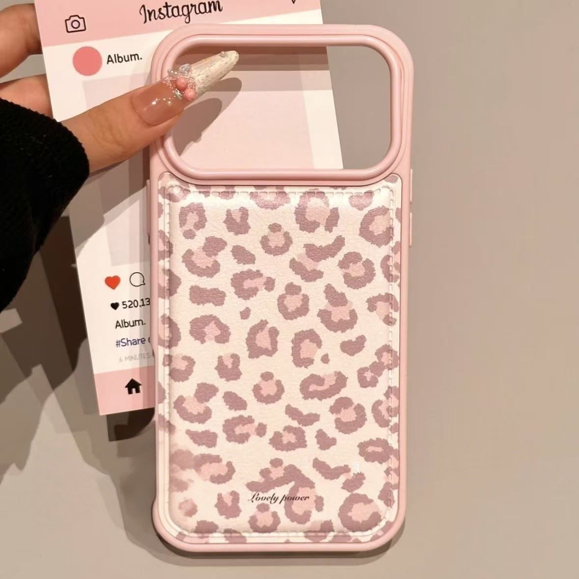 Basit Kore Pembe Retro Leopar  - Phone Cases Drop Proof incelemesi ve fiyatı