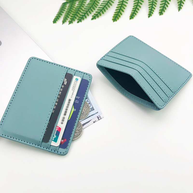 1 adet Pu deri kimlik kartı tu - Slim Card Slot Case incelemesi ve fiyatı