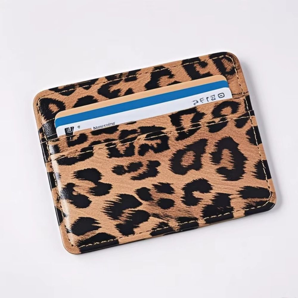 Klasik PU Deri Leopar Baskı Ka - Slim Card Slot Case incelemesi ve fiyatı
