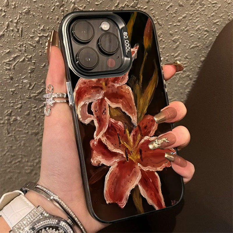 Yağlıboya zambak çiçeği Retro  - Phone Cases Drop Proof incelemesi ve fiyatı