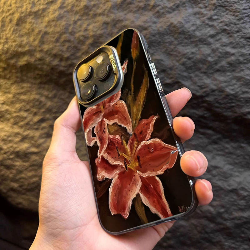 Yağlıboya zambak çiçeği Retro  - Phone Cases Drop Proof incelemesi ve fiyatı