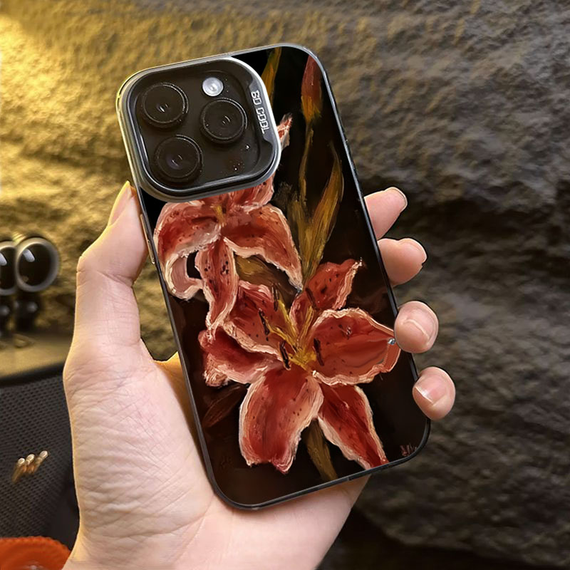 Yağlıboya zambak çiçeği Retro  - Phone Cases Drop Proof incelemesi ve fiyatı