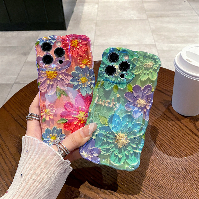 Retro Mavi Işıklı Yağlı Boya Ç - Phone Cases Art incelemesi ve fiyatı