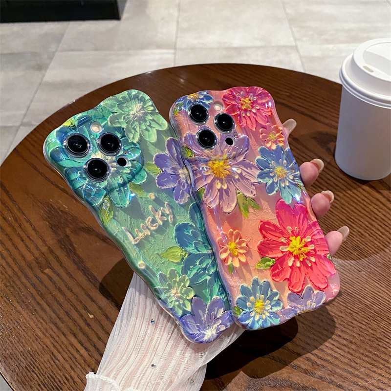 Retro Mavi Işıklı Yağlı Boya Ç - Phone Cases Art incelemesi ve fiyatı
