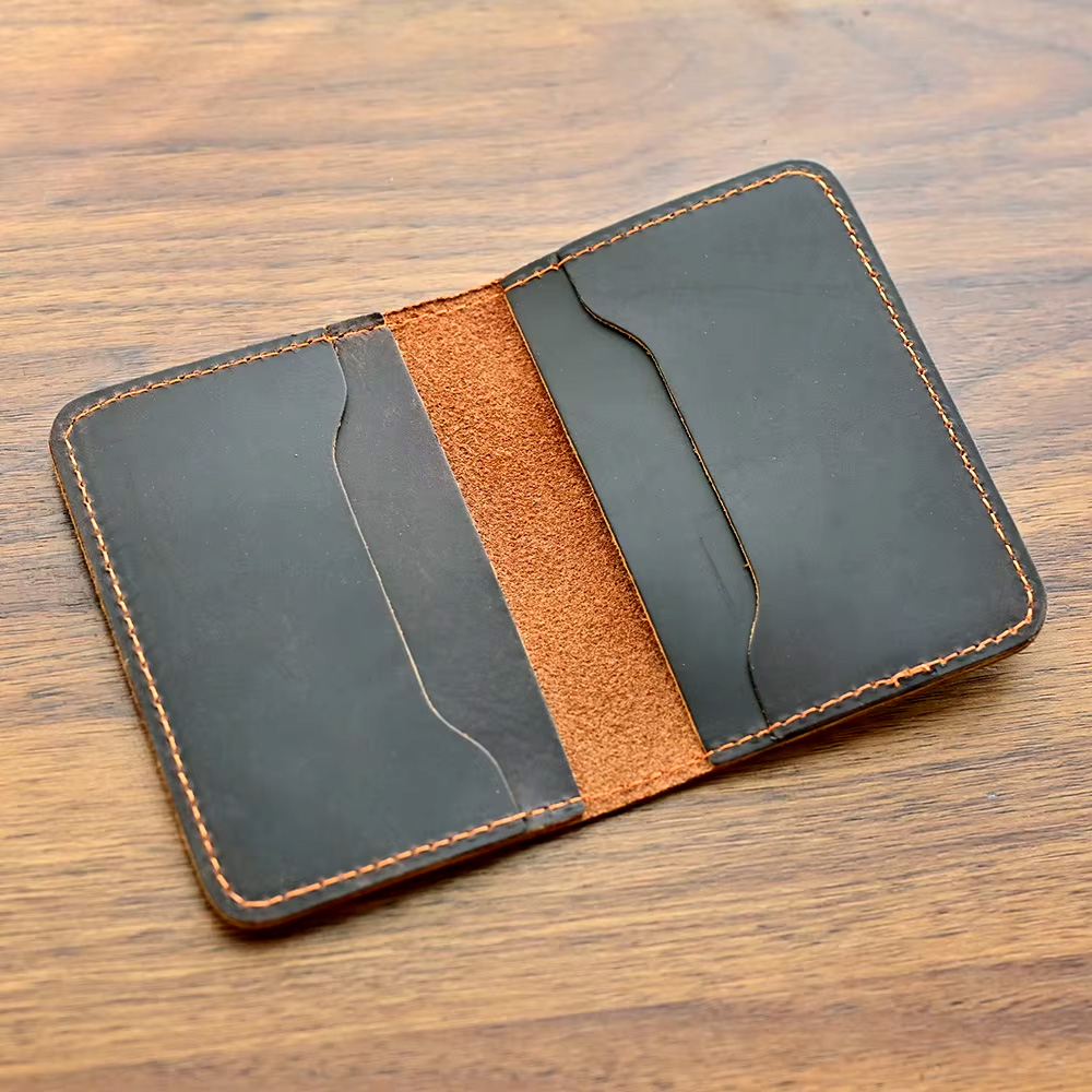 Erkekler için 100% hakiki deri - Slim Card Slot Case incelemesi ve fiyatı