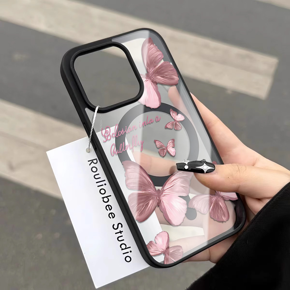 Çoklu Tozlu Kelebekler Telefon - Clear Magsafe Case incelemesi ve fiyatı