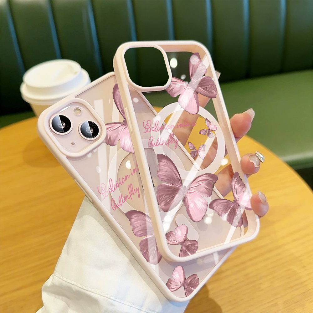 Çoklu Tozlu Kelebekler Telefon - Clear Magsafe Case incelemesi ve fiyatı