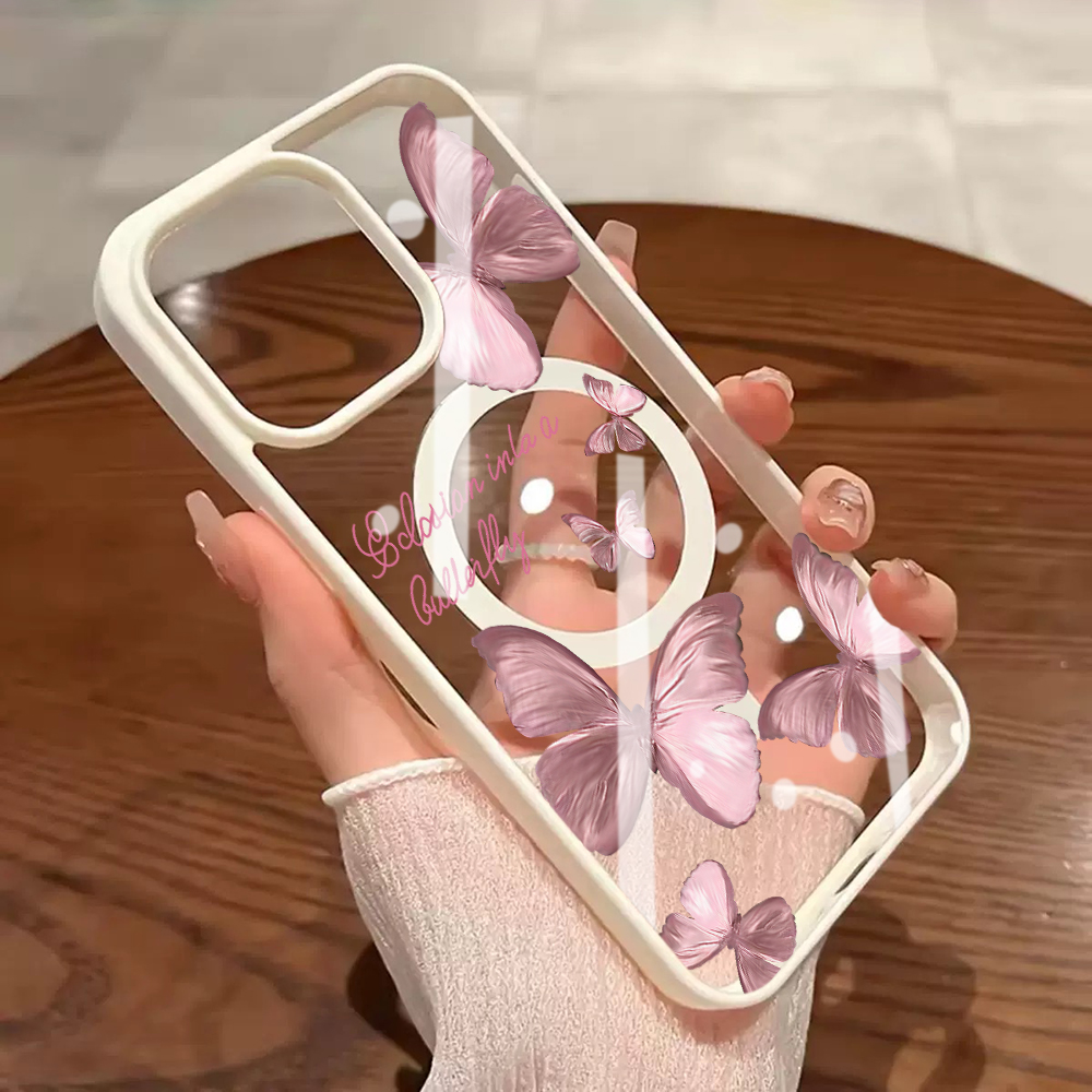 Çoklu Tozlu Kelebekler Telefon - Clear Magsafe Case incelemesi ve fiyatı