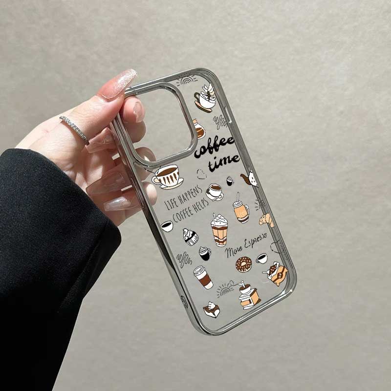 Harfli Kahve Grafiti Desenli T - Phone Cases Drop Proof incelemesi ve fiyatı